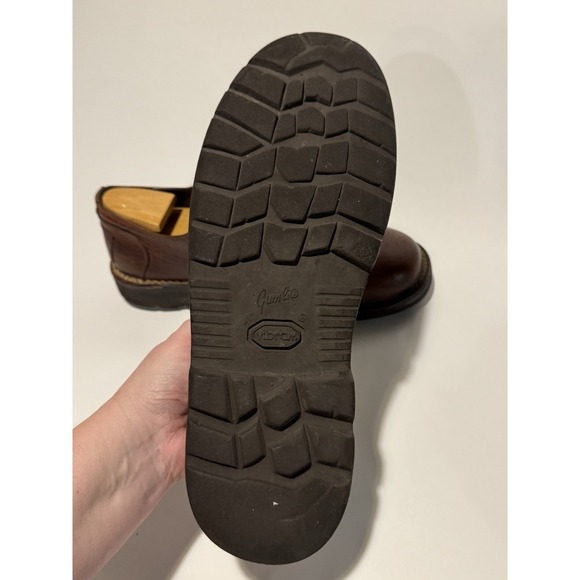 HS Trask Bison Leather Two Tone Loafers. 12